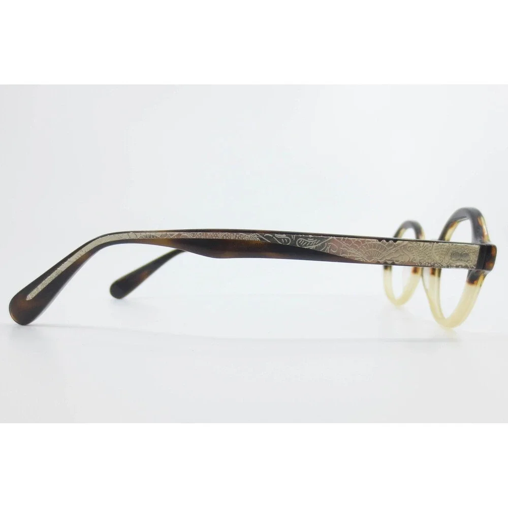 Zen Barcelona Panot Z436 C.03 Round Two Tone Tortoise Cream Eyeglasses Frames